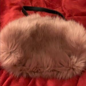 Faux fur mink 2 purpose crossbody /warmer bag new